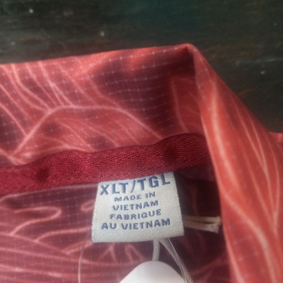 Tommy Bahama The Bahama Coast SZ XL Chili Pepper Color Tropical Print Luminescen - Picture 7 of 9